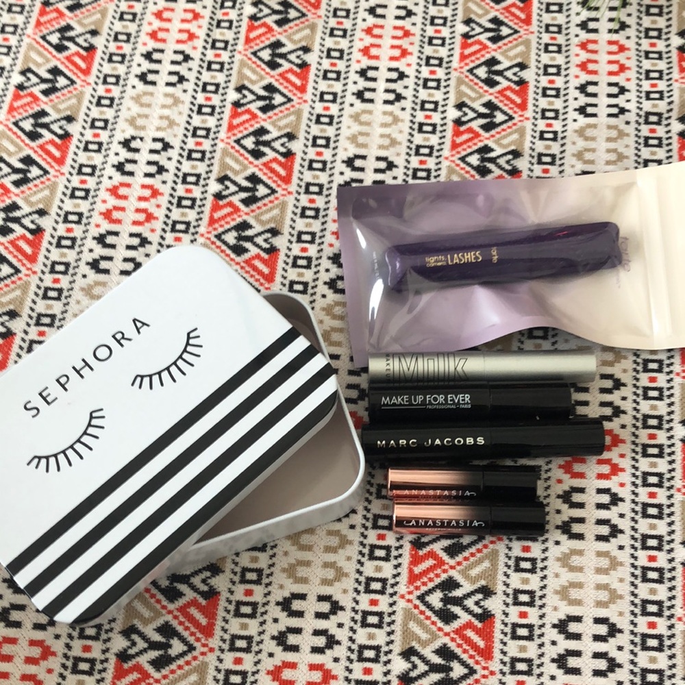 6 unused mascara Tarte, Milk, Make Up For Ever, Marc Jacobs, Anastasia x 2